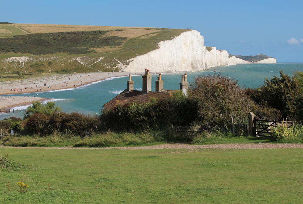 Cable House and Seven Sisters, Cuckmere Haven - Beautiful England Photos