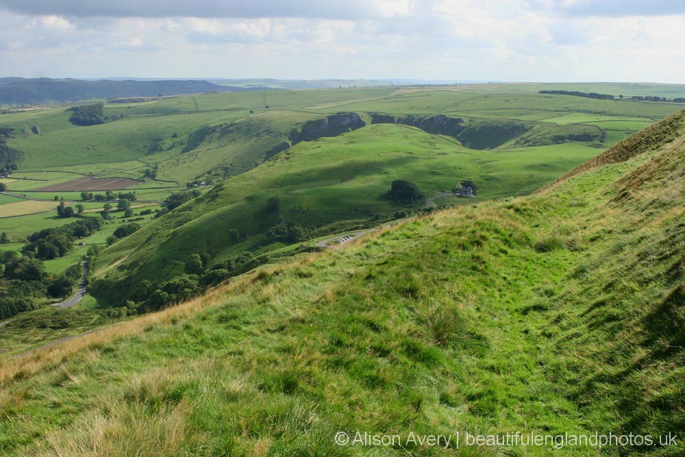 Winnats Pass, from Mam Tor, Peak District - Beautiful England Photos