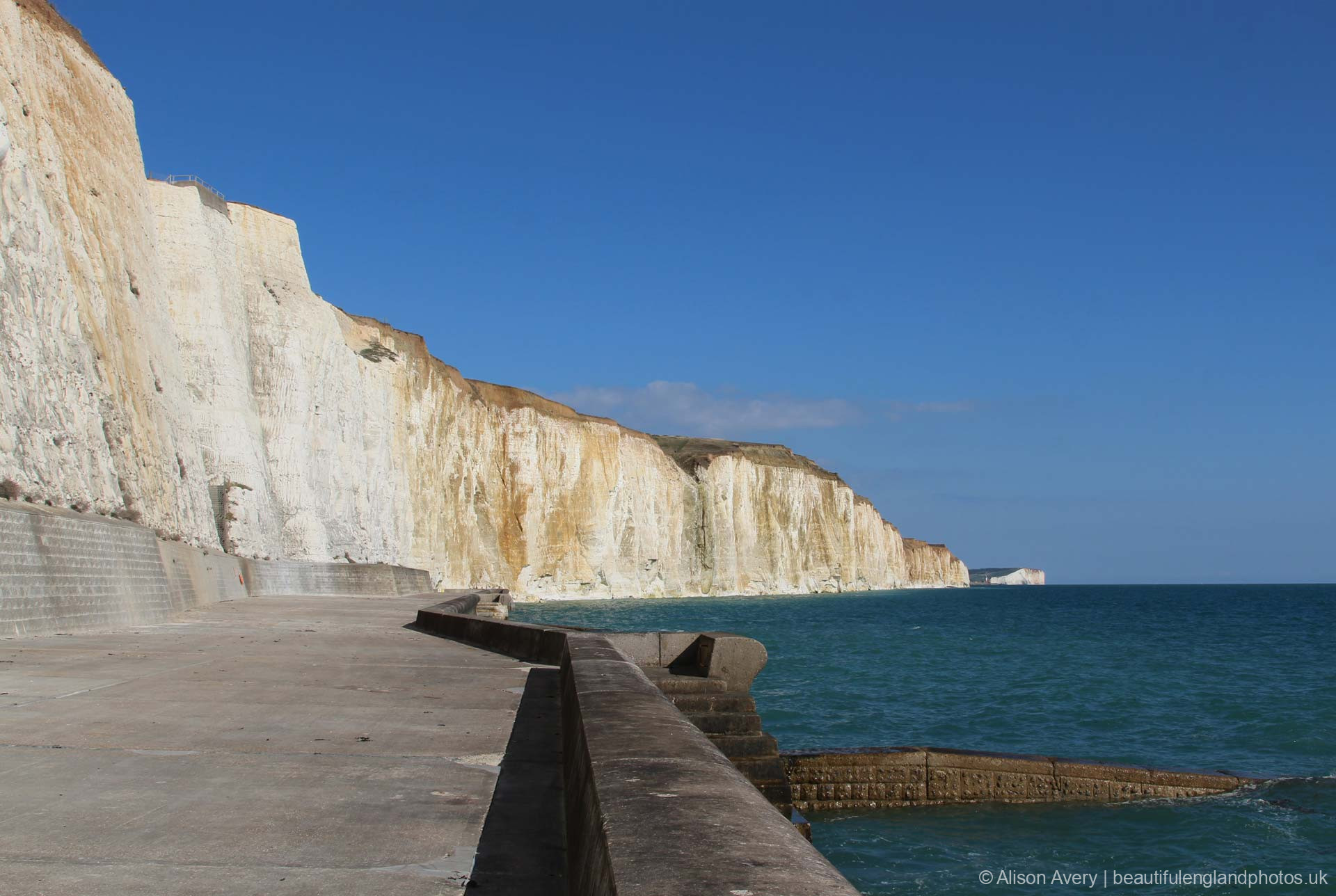 Telscombe Cliffs, to Eastern end of Undercliff Walk, Peacehaven, Sussex ...